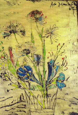 Nature morte « Fleurs dans une verre», 1967, collection particulière